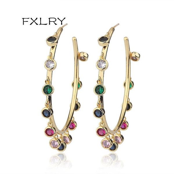 hoop & huggie fxlry round circle earrings white zirconias colorful stone vintage for elegant women jewelry, Golden;silver
hoop & huggie fxlry round circle earrings white zirconias colorful stone vintage for elegant women jewelry, Golden;silver