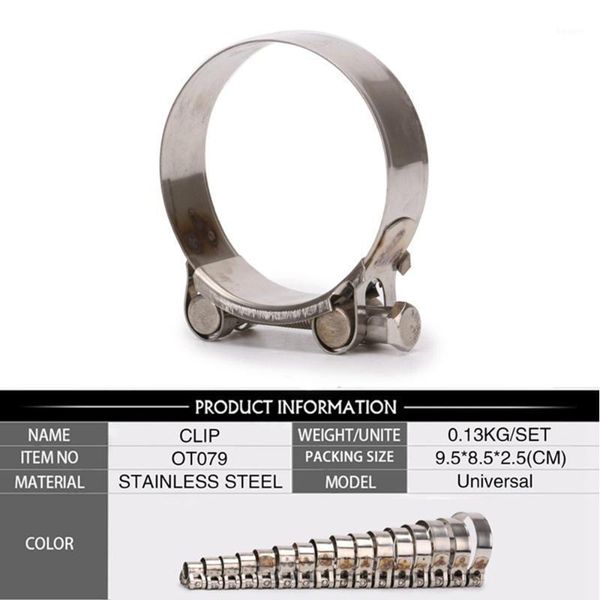 motorcycle exhaust system stainless steel pipe clamps 17~79mm (0.7inch ~ 3.1inch) adjustable hose clip tube 1 pce1
motorcycle exhaust system stainless steel pipe clamps 17~79mm (0.7inch ~ 3.1inch) adjustable hose clip tube 1 pce1