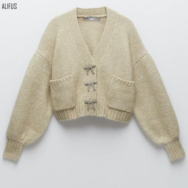 women's knits & tees fall/winter 2021 sweet bowknot fashion stretch knit puff sleeve cardigan sweater top, White
women's knits & tees fall/winter 2021 sweet bowknot fashion stretch knit puff sleeve cardigan sweater top, White