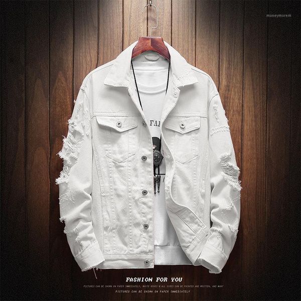 men's jackets 2021 the autumn man hole loose cotton denim jacket teenagers jacket1, Black;brown
men's jackets 2021 the autumn man hole loose cotton denim jacket teenagers jacket1, Black;brown