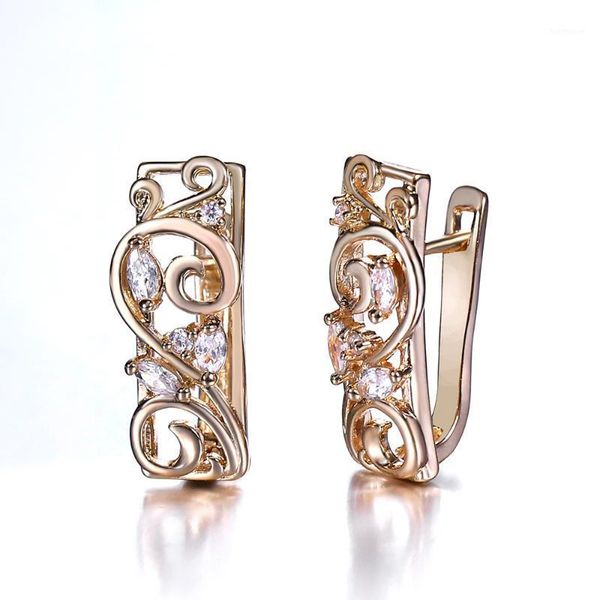 fashion weaving flower vine white cubic zircon stud earrings for women girls 585 rose gold elegant drop earrings ge3091, Silver
fashion weaving flower vine white cubic zircon stud earrings for women girls 585 rose gold elegant drop earrings ge3091, Silver