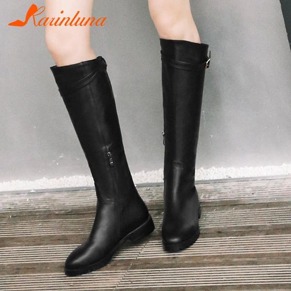 boots 2021 arrival shoes women leisure round toe zip mid-calf buckle straps low heels autumn, Black
boots 2021 arrival shoes women leisure round toe zip mid-calf buckle straps low heels autumn, Black