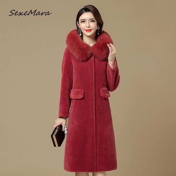 women's fur & faux korean style elegant women coat 2021 winter fashion fleece plus size 4xl, Black
women's fur & faux korean style elegant women coat 2021 winter fashion fleece plus size 4xl, Black