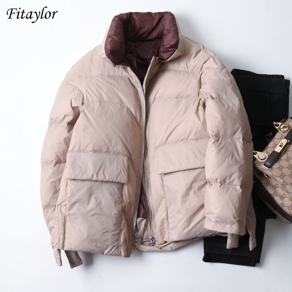 winter women white duck down coat stand collar loose down short jacket color split joint parka female warm snow outwear y201026, Black
winter women white duck down coat stand collar loose down short jacket color split joint parka female warm snow outwear y201026, Black