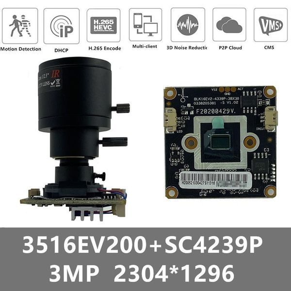 4pcs 3516ev200+sc4239p 3mp 2304*1296 ip camera board module with lens panorama fisheye 2.8-12mm h.265 onvif cms xmeye p2p rtsp1
4pcs 3516ev200+sc4239p 3mp 2304*1296 ip camera board module with lens panorama fisheye 2.8-12mm h.265 onvif cms xmeye p2p rtsp1