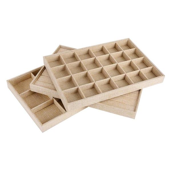 sackcloth stackable jewelry tray showcase display organizer,set of 3, Pink;blue
sackcloth stackable jewelry tray showcase display organizer,set of 3, Pink;blue