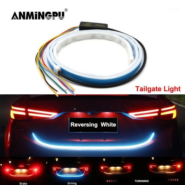 anmingpu 120mm 12v rgb car rear trunk tail light led strip turn signal light car sreserving warning tail brake lamp1 
anmingpu 120mm 12v rgb car rear trunk tail light led strip turn signal light car sreserving warning tail brake lamp1