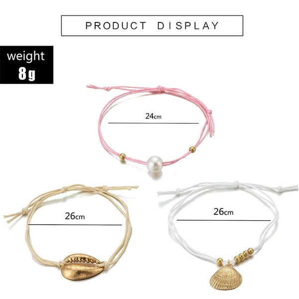 tocona 3pcs set big imitation pearls anklets for women beach shell pendant anklet gold beads colorful rope foot jewelry b05407 h wmtfnb, Red;blue
tocona 3pcs set big imitation pearls anklets for women beach shell pendant anklet gold beads colorful rope foot jewelry b05407 h wmtfnb, Red;blue