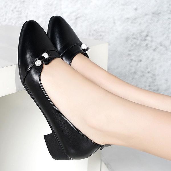 women pumps grey boat shoes pu leather dress shoes medium heels office rhinestone slip on zapatos mujer dfv561, Black
women pumps grey boat shoes pu leather dress shoes medium heels office rhinestone slip on zapatos mujer dfv561, Black