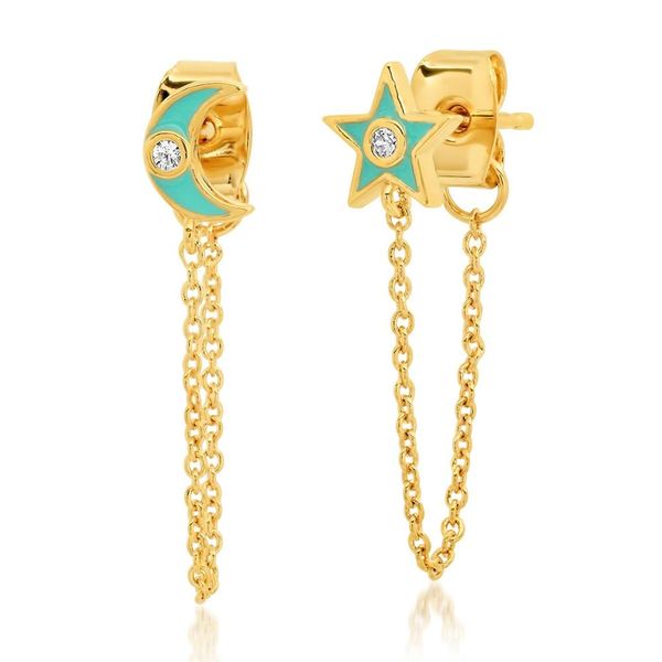 gold color neon enamel cute lovely moon star star 5mm tiny multi piercing romantic tassel chain women girl earrings, Golden;silver
gold color neon enamel cute lovely moon star star 5mm tiny multi piercing romantic tassel chain women girl earrings, Golden;silver