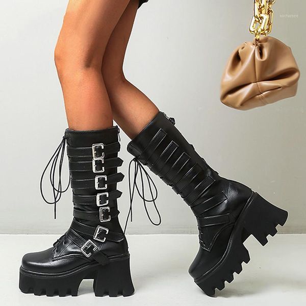 large sizes 35-44 customized fashion punk motorcycle boots woman shoes platform winter wedge high heel mid-calf boots1, Black
large sizes 35-44 customized fashion punk motorcycle boots woman shoes platform winter wedge high heel mid-calf boots1, Black
