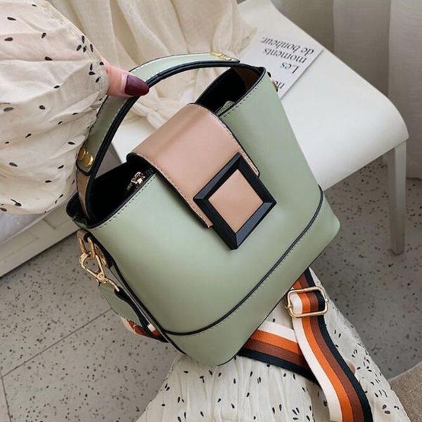 2021 new women bag with colorful strap bucket bag women pu leather shoulder bags brand designer ladies crossbody messenger bags
2021 new women bag with colorful strap bucket bag women pu leather shoulder bags brand designer ladies crossbody messenger bags