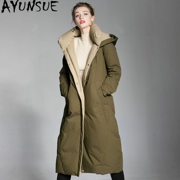 ayunsue women's winter down jacket hooded coats puffer female jacket plus size 90% white duck down coat 2020 6004, Black
ayunsue women's winter down jacket hooded coats puffer female jacket plus size 90% white duck down coat 2020 6004, Black
