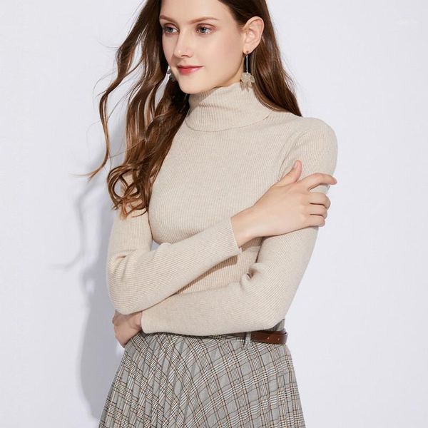 european american new autumn high-neck solid color long-sleeved base sweater fashion trend loose all-match women's pullover, White;black
european american new autumn high-neck solid color long-sleeved base sweater fashion trend loose all-match women's pullover, White;black