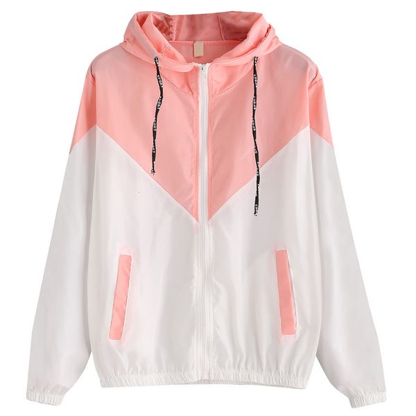 women's basic hooded jacket patchwork long sleeve clothing multicolor autumn coat female casual windbreaker plus size#3, Black;brown
women's basic hooded jacket patchwork long sleeve clothing multicolor autumn coat female casual windbreaker plus size#3, Black;brown