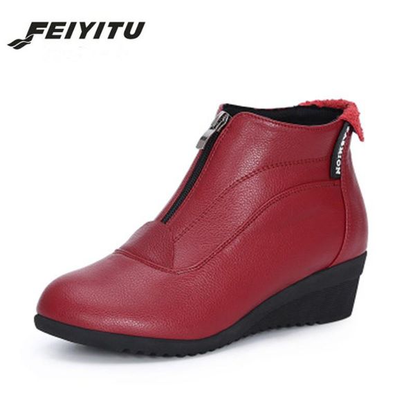 boots women autumn winter shoes woman soft leather booties causal ankle for chaussures femme plus size 34-42, Black
boots women autumn winter shoes woman soft leather booties causal ankle for chaussures femme plus size 34-42, Black