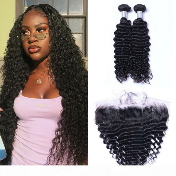 brazilian hair weave bundles with 13*4 lace frontal deep wave bundles with closure 3pcs lot human hair extensions, Black;brown
brazilian hair weave bundles with 13*4 lace frontal deep wave bundles with closure 3pcs lot human hair extensions, Black;brown