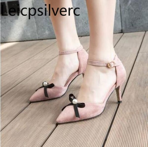 dress shoes pumps spring and autumn butterfly knot pearl pointed shallow mouth buckle fine heel high women's shoe plus size 32-43, Black
dress shoes pumps spring and autumn butterfly knot pearl pointed shallow mouth buckle fine heel high women's shoe plus size 32-43, Black