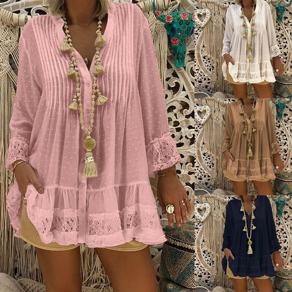boho beach lace patchwork t shirt women loose casual v neck caftan cover elegant plus size ladies vintage haut femme#ss y200109, White
boho beach lace patchwork t shirt women loose casual v neck caftan cover elegant plus size ladies vintage haut femme#ss y200109, White