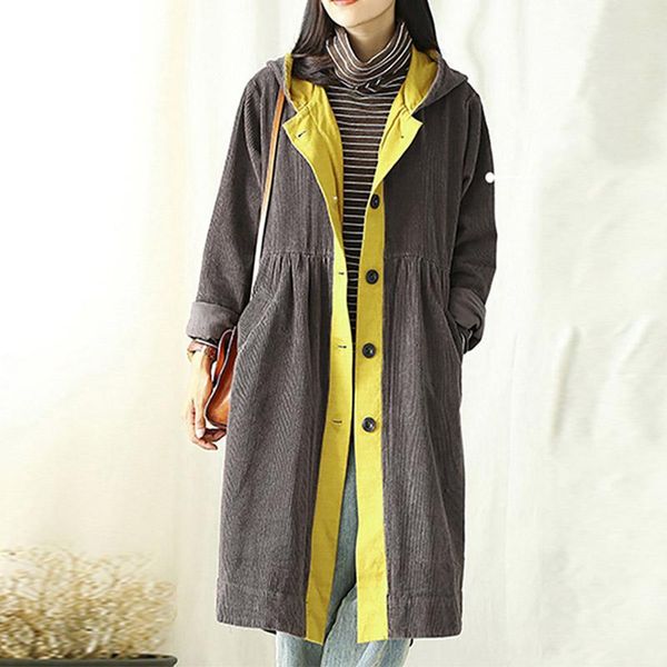 vintage coats jackets winter solid patchwork corduroy coat autumn women casual hooded long sleeve long outwear female vestidos, Black;brown
vintage coats jackets winter solid patchwork corduroy coat autumn women casual hooded long sleeve long outwear female vestidos, Black;brown