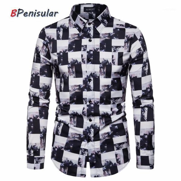 trendy shirts prom dresses long sleeve luxury nightclub button up plaid shirt slim fit collar vintage checkered clothes for men1, White;black
trendy shirts prom dresses long sleeve luxury nightclub button up plaid shirt slim fit collar vintage checkered clothes for men1, White;black