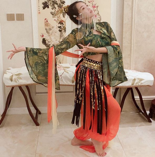 hanikzi dance costume same paragraph dunhuang flying fairy dance dress ethnic performance exotic ancient costume show hanfu, Red
hanikzi dance costume same paragraph dunhuang flying fairy dance dress ethnic performance exotic ancient costume show hanfu, Red