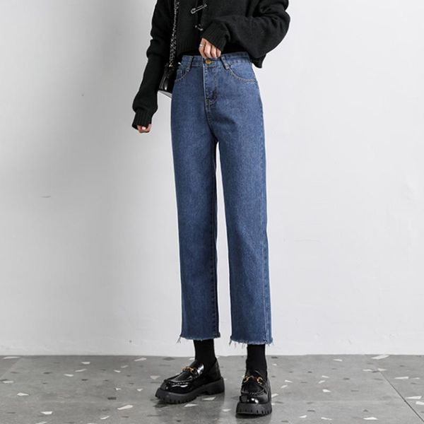 wear high waist straight wide leg jeans pant women denim pants vintage fashion jean trousers femme plus size 5 colors, Blue
wear high waist straight wide leg jeans pant women denim pants vintage fashion jean trousers femme plus size 5 colors, Blue