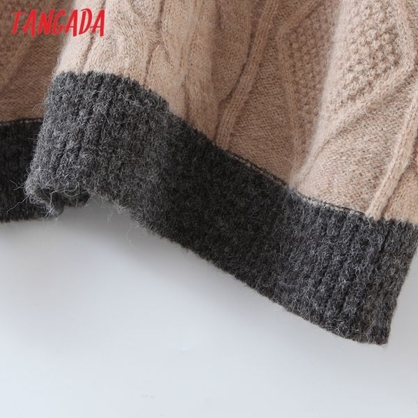 tangada women fashion striped knitted sweater jumper o neck female elegant oversize pullovers chic qw53 201204, White;black
tangada women fashion striped knitted sweater jumper o neck female elegant oversize pullovers chic qw53 201204, White;black