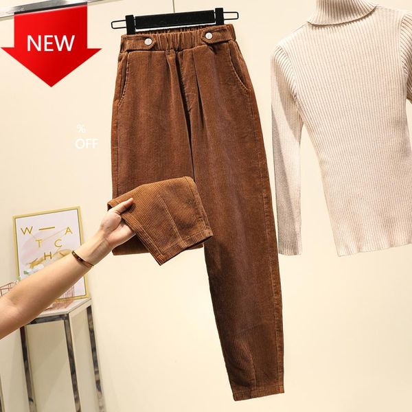 elastic waist ankle-length harem pants women high waist plus size casual loose, Black;white
elastic waist ankle-length harem pants women high waist plus size casual loose, Black;white