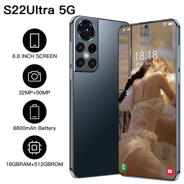 global version s22 ultra 5g face 16gb 512gb smartphone 6800mah 6.8 inch cellphone android 11 10 core unlock 4g lte mobile phone
global version s22 ultra 5g face 16gb 512gb smartphone 6800mah 6.8 inch cellphone android 11 10 core unlock 4g lte mobile phone