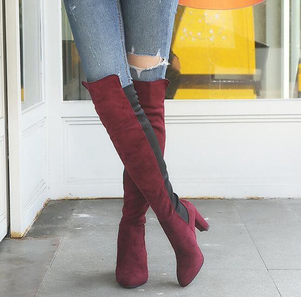 hbp new style women boots over-the-knee pointed toes high heels lady warm shoes elastic easy to wear set boots size 34-43, Black
hbp new style women boots over-the-knee pointed toes high heels lady warm shoes elastic easy to wear set boots size 34-43, Black
