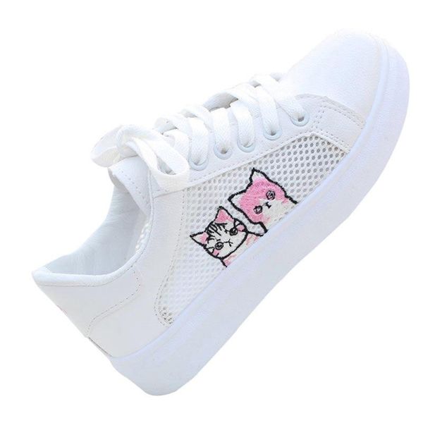 women flats cute cat pattern sports breathable mesh creepers soft sole 2020 canvas summer spring daily street casual shoes, Black
women flats cute cat pattern sports breathable mesh creepers soft sole 2020 canvas summer spring daily street casual shoes, Black