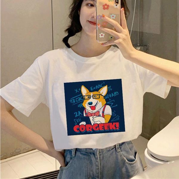shally corgi математика футболка негабаритная собака женские графические тройники рубашки мультфильм топы повседневные моды с коротким рукав, White
shally corgi математика футболка негабаритная собака женские графические тройники рубашки мультфильм топы повседневные моды с коротким рукав, White