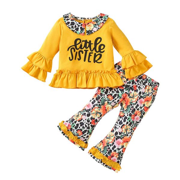 girls clothing sets kids outfits baby clothes children childrens suit girl leopard print flower flared pants two-piece e1041, White
girls clothing sets kids outfits baby clothes children childrens suit girl leopard print flower flared pants two-piece e1041, White
