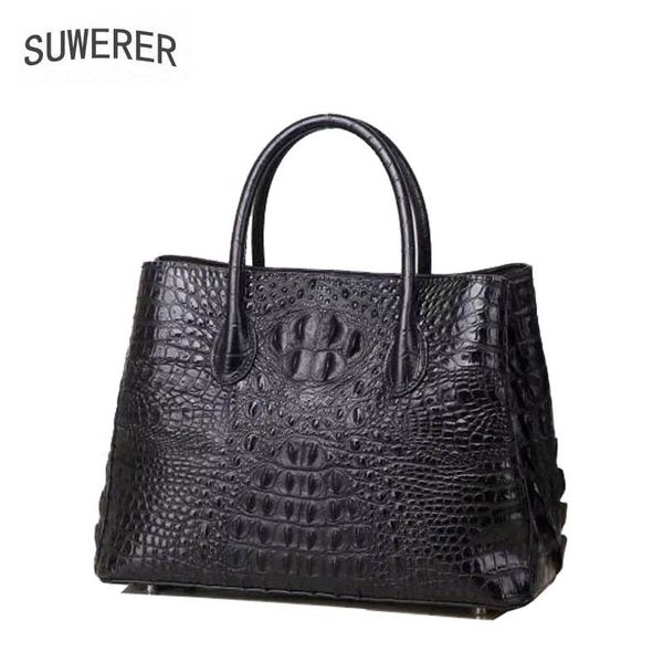 suwerer 2020 new women genuine leather bags fashion luxury crocodile pattern schoudertas dames designer women leather tote
suwerer 2020 new women genuine leather bags fashion luxury crocodile pattern schoudertas dames designer women leather tote