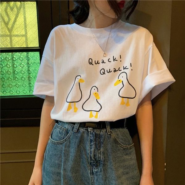 spring autumn 2020 newstyle t-shirt lovelyage reducing and loose middle and long style student cartoon printed short sleeve t-shirt lnr6l ln, White
spring autumn 2020 newstyle t-shirt lovelyage reducing and loose middle and long style student cartoon printed short sleeve t-shirt lnr6l ln, White