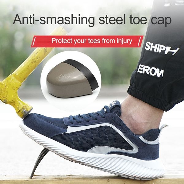men steel toe safety shoes breathable mesh work shoes industrial construction puncture proof women protective footwear y200915, Black;brown
men steel toe safety shoes breathable mesh work shoes industrial construction puncture proof women protective footwear y200915, Black;brown