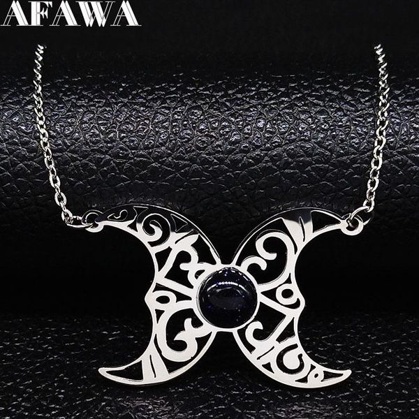 pendant necklaces 2021 witchcraft moon natural stone stainless steel for women silver color necklace jewelry cadenas mujer n1127s02
pendant necklaces 2021 witchcraft moon natural stone stainless steel for women silver color necklace jewelry cadenas mujer n1127s02