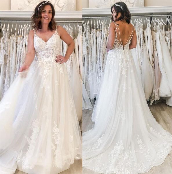 2021 designer lace wedding dresses a line summer beach outdoor australia bridal gowns spaghetti straps backless vestidos de noiva, White
2021 designer lace wedding dresses a line summer beach outdoor australia bridal gowns spaghetti straps backless vestidos de noiva, White