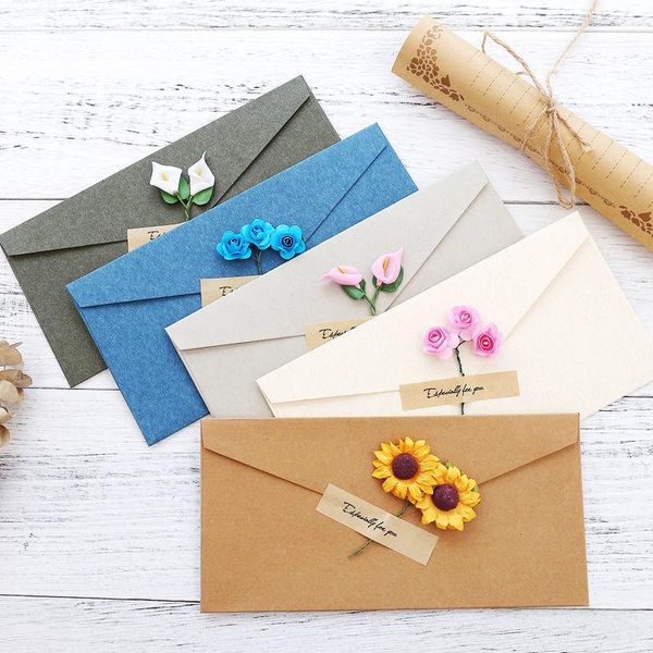 gift wrap 5pcs retro diy kraft paper invitation greeting card with envelope handmade dry flower wedding party envelopes
gift wrap 5pcs retro diy kraft paper invitation greeting card with envelope handmade dry flower wedding party envelopes