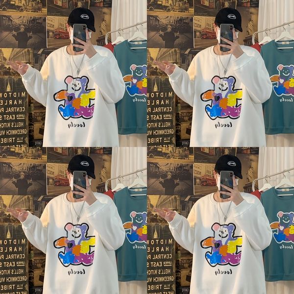 54yv6 sweater version loose fall student sweater2020 sweaternew korean women's ins super cartoon pullover couple pullover long sleeve, Black
54yv6 sweater version loose fall student sweater2020 sweaternew korean women's ins super cartoon pullover couple pullover long sleeve, Black