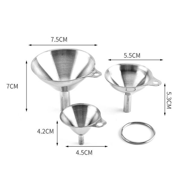 3pcs convenient stainless steel funnel filter oil liquid funnel durable practical classic multi-function kitc bbyzsq
3pcs convenient stainless steel funnel filter oil liquid funnel durable practical classic multi-function kitc bbyzsq