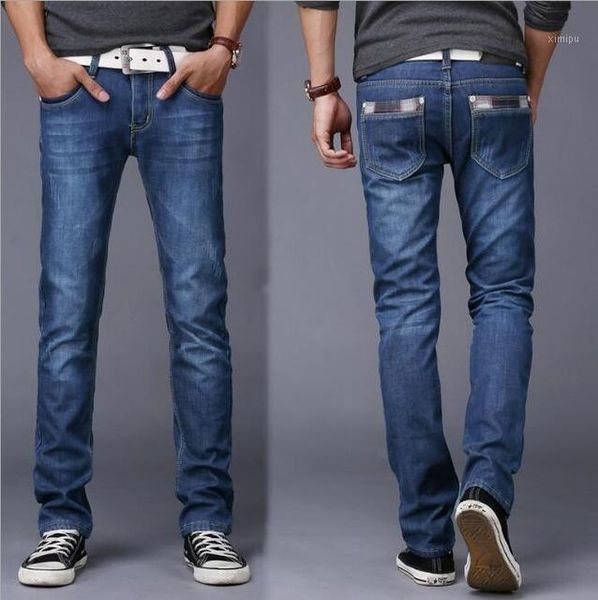 2017 autumn youth jeans boys tide slim men solid color trousers fall and winter section straight casual pants male1, Blue
2017 autumn youth jeans boys tide slim men solid color trousers fall and winter section straight casual pants male1, Blue