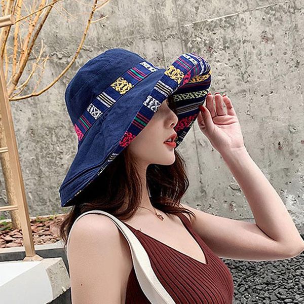 double sided irregular pattern bucket hat women summer cotton breathable leisure bob caps outdoor sports casual dome panama cap, Blue;gray
double sided irregular pattern bucket hat women summer cotton breathable leisure bob caps outdoor sports casual dome panama cap, Blue;gray