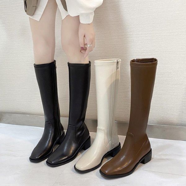 2021 autumn winter women shoes over-the-knee boots square toe zipper pu leather woman high boots, Black
2021 autumn winter women shoes over-the-knee boots square toe zipper pu leather woman high boots, Black
