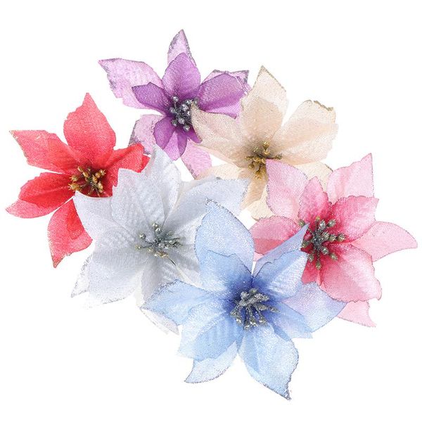 1/10pcs artificial flowers for decoration glitter poinsettia fake flowers diy home wedding decoration flower head christmas
1/10pcs artificial flowers for decoration glitter poinsettia fake flowers diy home wedding decoration flower head christmas