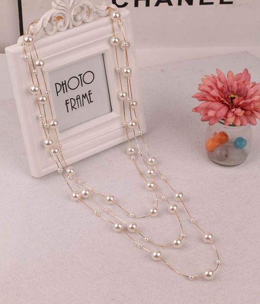 multi layer pearl necklace women's japanese korean fashion long sweater chain spring and summer hundred matching accessories female, Silver
multi layer pearl necklace women's japanese korean fashion long sweater chain spring and summer hundred matching accessories female, Silver