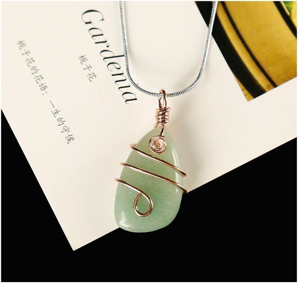 1pc stylish delicate winding pendant natural crystal mineral healing crystals rose quartz meditation holiday party jllysv, Black
1pc stylish delicate winding pendant natural crystal mineral healing crystals rose quartz meditation holiday party jllysv, Black