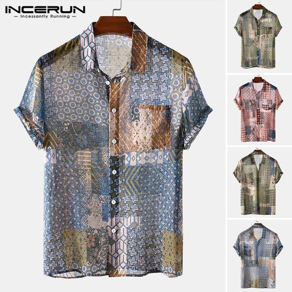 men's casual shirts mens ethnic style printed man floral pockrts hawaiian blusa short sleeve lapel camisa loose breathable blouse plus, White;black
men's casual shirts mens ethnic style printed man floral pockrts hawaiian blusa short sleeve lapel camisa loose breathable blouse plus, White;black