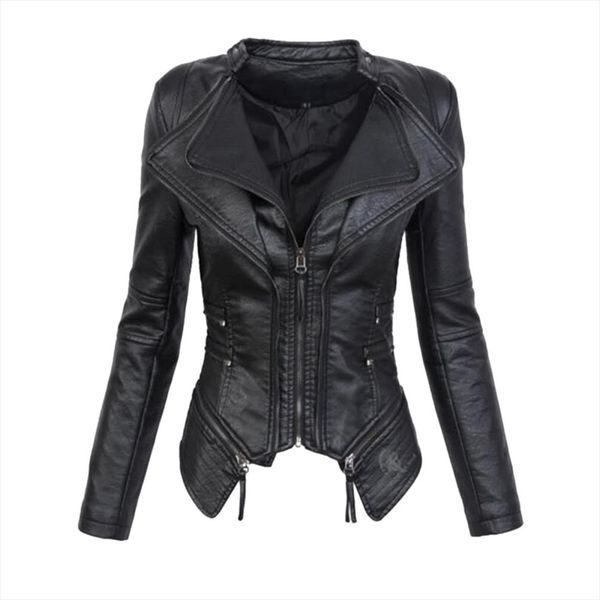 faux leather pu jacket women winter autumn fashion motorcycle jacket black faux leather coats outerwear female slim coat
faux leather pu jacket women winter autumn fashion motorcycle jacket black faux leather coats outerwear female slim coat